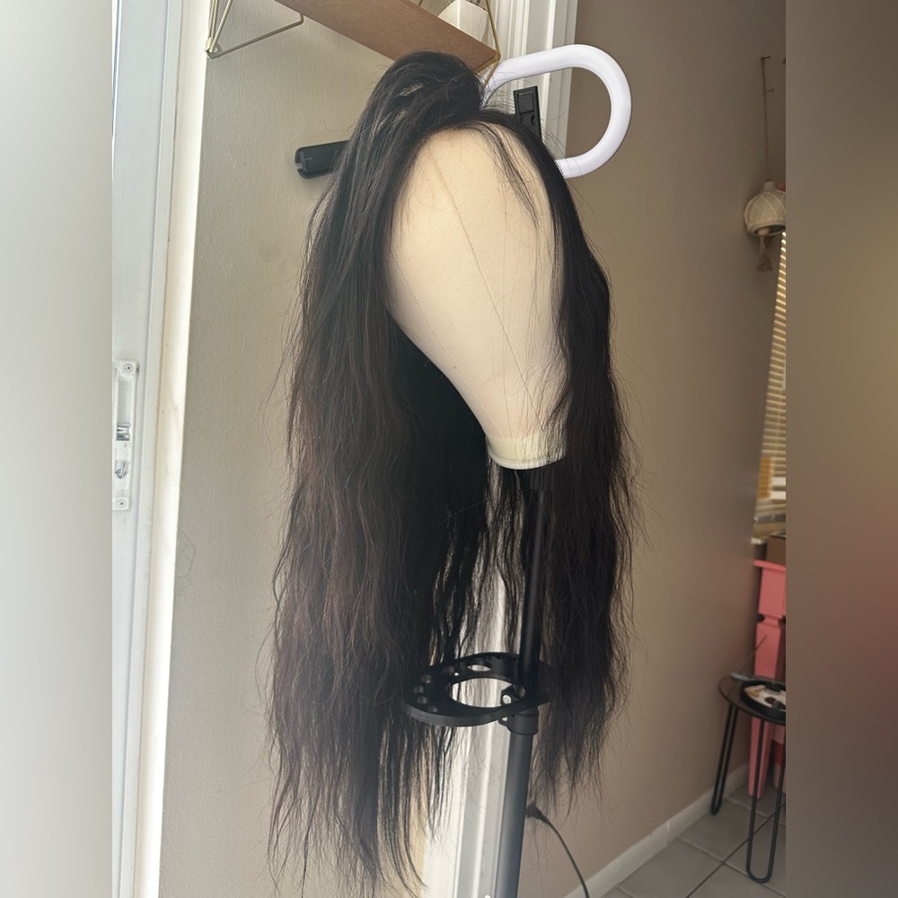 100% Human Hair 360 HD Lace 26 Inch Wig + Freebies